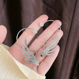 1 pcs Angel Wings Luxury Crystal Cilp Earrings Star Earring For Women New ear Jewelry Fashion Earcuff