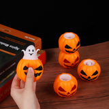 Cifeeo  Pumpkin Ghost Decompression Toy Thermoplastic Rubber Squeeze Bouncy Ball Kids Toys Halloween Party Decorations DIY Luminous