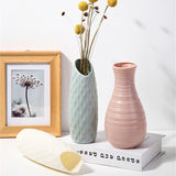Back to school Home Nordic Plastic Vase Simple Small Fresh Flower Pot Storage Bottle for Flowers Living Room Modern Home Decoration Ornaments