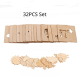 Cifeeo 20/32PCS Kids Wooden Painting Stencil Kit Drawing Board Toys Coloring Puzzle Art Craft Set Kids DIY Educational Toy Accessories