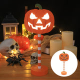 Cifeeo  Halloween 2023 New Detachable Halloween Ghost Festival Modeling Light LED Pumpkin Ghost Skull Wooden Decoration Ornament Small Night Light