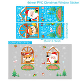 Christmas Gift Christmas Window Stickers Santa Claus Elk Merry Christmas Decoration For Home Xmas 2022 Navidad Kerst Gift Happy New Year