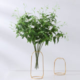 5pcs Fake Flower Simulation Leaf Wall Hanging Honeysuckle Leaf Home Living Room Wedding Decoration Home Decor Green Plants