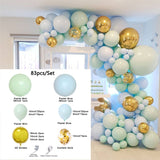 Cifeeo Baby Shower Decorations Macaron White Pink Blue Gold Balloon Arch Kit Wedding Birthday Boy Or Girl Gender Reveal Party Balloon