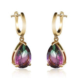 Cifeeo  Exquisite Earrings Red Female Wedding Jewelry Luxury  Earrings For Women Flower Drop Earrings