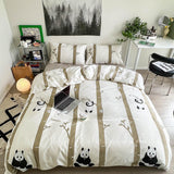 Cifeeo Florals Printed Fresh Bedding Set 100% Cotton High Quality Skin Friendly Duvet Cover with Sheets Home Comfortable Bedding Sets