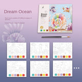 Cifeeo Creative Watercolor Painting Book For Kids Fairy Tale Animal Flowers Gouache Graffiti Drawing Picture Children DIY Toys Gift