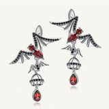 Black Friday Cifeeo  Natural Red Drop Earrings Gothic Punk Animal Earrings For Women Party Fine Jewelry