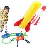 Cifeeo Children Air Stomp Rocket Foot Pump Launcher Toy Sport Game Jump Stomp Outdoor Child Play Set Jump Sport Games Toys for Kids