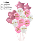 Cifeeo Baby Shower Girl Boy Balloons It's A Girl It's A Boy Oh Baby Banner Decor Gender Reveal Birthday Party Decorations Kids Supplies