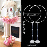 Cifeeo  Birthday Balloon Column Kit Plastic Balloon Arch Stand With Base And Pole For Birthday Party Latex Ballons Holder Wedding