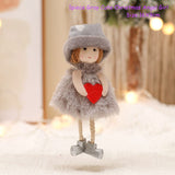 Cifeeo New Year 2023 Gifts Crown Veil Girl Dolls Angel Doll Navidad Xmas Tree Ornaments Christmas Decorations for Home Noel Natal