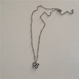 Cifeeo 90S Black Butterfly Metal Grunge Necklace Women Trendy Simple Wild Clavicle Chain Jewelry Y2k Fairy Grunge