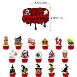 Cifeeo  Halloween Decoration Kawaii Anime Figure Bloody Skull Latex Balloon Set Halloween Party Decoration Supplies Toy Gift