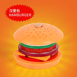 Cifeeo Wooden Burger Stacking Montessori Toys Toddler Kids Preschool Educational Toys Cards Play Food Kids Birthday Toy Gifts