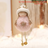 Cifeeo New Year 2023 Gifts Crown Veil Girl Dolls Angel Doll Navidad Xmas Tree Ornaments Christmas Decorations for Home Noel Natal