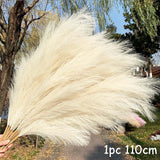 Black Friday Cifeeo  70-120Cm Artificial Pampas Grass Fake Reed Plants Bouquet  Wedding Decoration Home Living Room DIY Vase Decoration Tail Grass