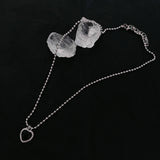 Cifeeo Fashion Heart Pendant Necklace For Girls Women Korean Trend Long Sweater Neck Chain Necklaces Cute Chokers Jewelry