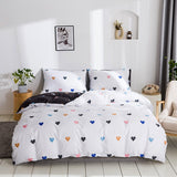 Cifeeo Modern Constellation Pattern Duvet Cover Set Queen Size AB Double-sided Design Boho Style Bedding Set Quilt Covers Pillow Cases