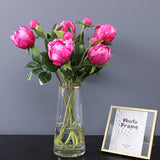 1Pc Artificial Flowers Bouquet Beautiful Silk Peony Wedding Home Table Decor Arrange Fake Plants Valentine's Day Present Cheap