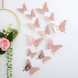 Back To School 12pcs Suncatcher Sticker 3D Effect Crystal Butterflies Wall Sticker Beautiful Butterfly for Kids Room Wall Decal Home Decoration