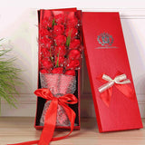 Valentine's Day Simulation Rose Soap Bouquet Gift Box Birthday Gift Creative Artificial Flowers for Lovers Mothers Packaging Box