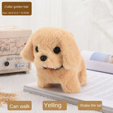 Cifeeo Electronic Plush Toys Walking Barking Cute Puppy Pet Dog Toy with Battery Control Halloween Birthday Gift for Boys Girls Kawaii