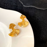 Christmas Gift 925 Silver Needle Trendy Jewelry Geometric Earrings 2022 New Trend Brass Metal Stud Earrings For Women Accessories