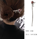 Cifeeo Vintage Harajuku Halloween Hair Sticks Chopstick Hairpins Women Hair Clip Pin Headwear Wedding Role Play Headdress Jewelry