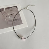 Cifeeo Vintage Heart Stone Pendant Necklace Simple Stylish Pendant Necklace For Women Men Jewelry Necklace Best Gift
