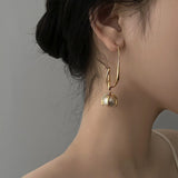 Back to school New Arrival Drop Earrings Fashion Metal Hiphop Rock Round Women Dangle Earrings Big Elegant Simple Female Jewelry