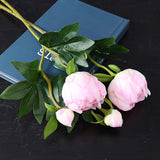 1Pc Artificial Flowers Bouquet Beautiful Silk Peony Wedding Home Table Decor Arrange Fake Plants Valentine's Day Present Cheap