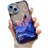 Cifeeo Back To School Cifeeo   For Iphone 13 12 11 Pro Max Art Snow Mountain Landscape Clear Phone Case For Iphone X XS MAX XR Soft Silicone Transparent Cover