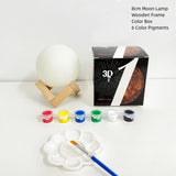 Cifeeo  LED Hand-Painted Moon Lamp Net Red Moon Lamp DIY Graffiti Planet Lamp Bedside Night Lamp Creative Warm Small Ornaments