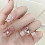 Cifeeo（Handmade Manicures)10 PCS Princess Winnie's Diary Bow Nail Art Handmade Nails