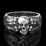 Back to school Cifeeo  Vintage Skeleton Gothic Rings For Men Silver Colour Hand Bone Punk Couple Ring Women Hip Hop Creativity Jewelry 2022 New