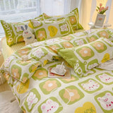 Cifeeo Nordic 220x240 Duvet Cover Bed Linen Bedding Set Cute Printed Quilt Cover Bedsheet Pillowcase Single Queen King Size Bedclothes