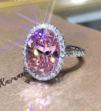 Cifeeo  Noble Luxury Woman Fashion Jewelry Natural Blue  Ring Anniversary Birthday Party Ring Princess Jewelry