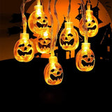 Black Friday Cifeeo  Halloween Party 1.5M 10Led Hat Pumpkin Light String Horror Ghost Festival Trick Or Treat Pumpkin Party Happy Halloween Day 2022