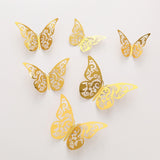 Back To School 12PCS Butterfly Cake Decor Happy Birthday Cake Toppers Wedding Party Decor Kids Butterfly Cupcake DIY Tools Home Wall Stickers