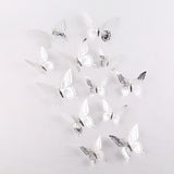 Back to school 12pcs Cake Decorations 3D Hollow Butterflies Happy Birthday Cake Toppers for Birthday Cake Dessert Baby Shower Decor Butterfly