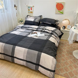 Cifeeo White Black Cow Leopard Printed Bed Cover Set Kids Duvet Cover Adult Boys Girls Bed Linen Bedsheet and Pillowcase Bedding Sets