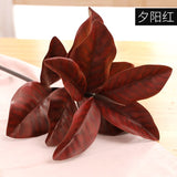 Simulation Magnolia Leaf New Fake Plant Plastic Feel Home Living Room Decoration Floor Artificial Flowers Branches Home Decore