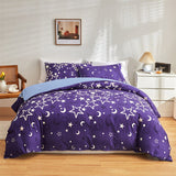 Cifeeo England America Cosmos Pattern Fluorescence Bedding Set King Queen Luminous Duvet Cover Set Dream Single Double Bed Quilt Covers
