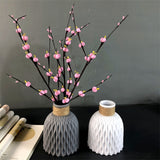 Back To School Modern Flower Vase Imitation Ceramic Flower Pot Decoration Home Plastic Vase Flower Arrangement Nordic Style Home Decoration