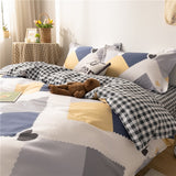 Cifeeo Florals Printed Fresh Bedding Set 100% Cotton High Quality Skin Friendly Duvet Cover with Sheets Home Comfortable Bedding Sets