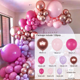 Cifeeo Baby Shower Decorations Macaron White Pink Blue Gold Balloon Arch Kit Wedding Birthday Boy Or Girl Gender Reveal Party Balloon