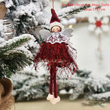 Cifeeo New Year 2023 Gifts Crown Veil Girl Dolls Angel Doll Navidad Xmas Tree Ornaments Christmas Decorations for Home Noel Natal