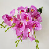 45cm Phalaenopsis Artificial Flowers Bouquet 5 Forks 20 Flowers Cheap Fake Flowers for Home Wedding Decoration Indoor