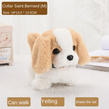 Cifeeo Electronic Plush Toys Walking Barking Cute Puppy Pet Dog Toy with Battery Control Halloween Birthday Gift for Boys Girls Kawaii